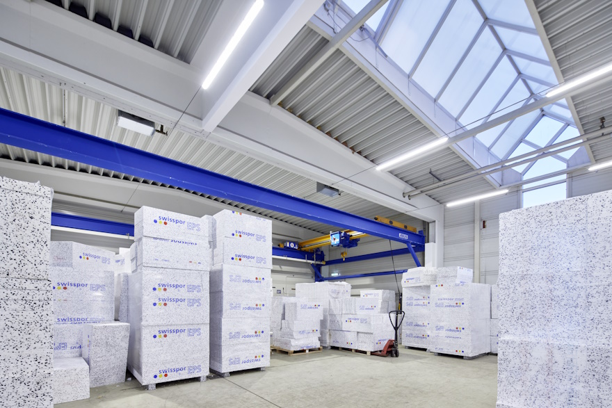 Photo de centres logistiques et entrepôts. Éclairage de Harald Meyer Installationen,par Ledvance
